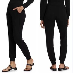 L'AGENCE Luxe Lounge The Moss Jogger Pant in Black